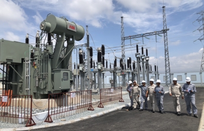 Dự án Nhà máy Điện gió V1-3 Bến Tre chính thức đưa vào vận hành Nhà điều hành và Trạm biến áp & đường dây 110 kV